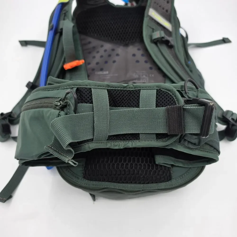 CamelBak KUDU Protector 20 MTB Hydration Backpack Spine Armor Green Blue EUC M-L